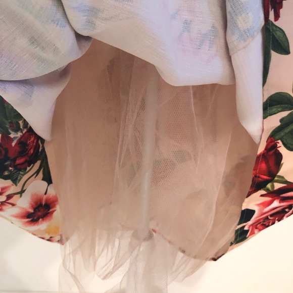 NWT Boutique Strapless Floral Retro Sleeveless Victorian Fit & Flare Dress - Picture 8 of 11